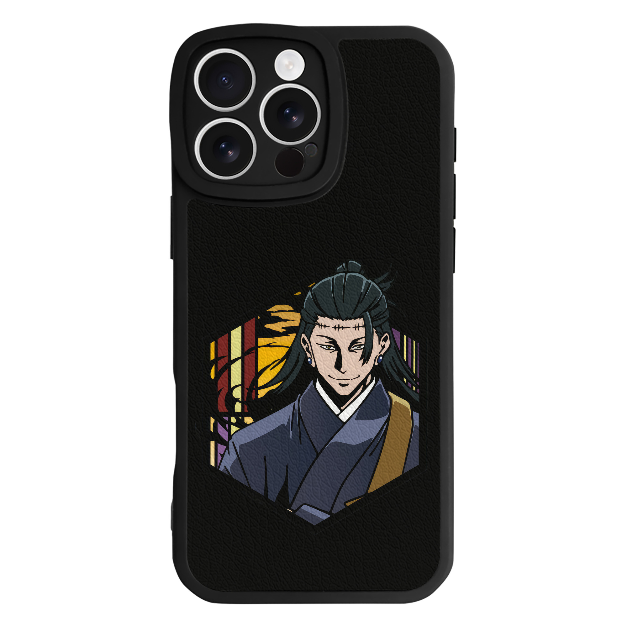 （画像用） 呪術廻戦 Jujutsu Kaisen 【iPhone 16シリーズ対応】シリコンスマホケース（レザー調） 材質：シリコン